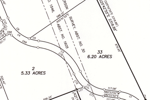 tract 33 burnet oaks plat