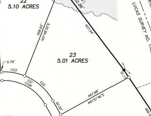 tract 23 burnet oaks plat